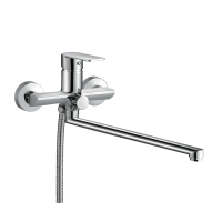 Смеситель для ванны с длинным изливом OLIVE’S Economy NENSA хром (NS16221) фото в интернет-магазине Русалия