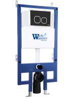 BAMBERG 545 BL Инсталляция для унитаза. Черная кнопка WeltWasser фото в интернет-магазине Русалия