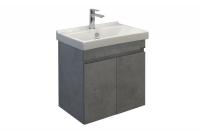 COMFORTY. Тумба-умывальник "Осло-60" бетон светлый с раковиной Fest 60 F01 фото в интернет-магазине Русалия