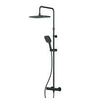 F078F422 Func, душ. система: см-ль д/душа с ТМС, душ.штанга, верхн. душ квадр., ручн.душ, черный AM.PM фото в интернет-магазине Русалия