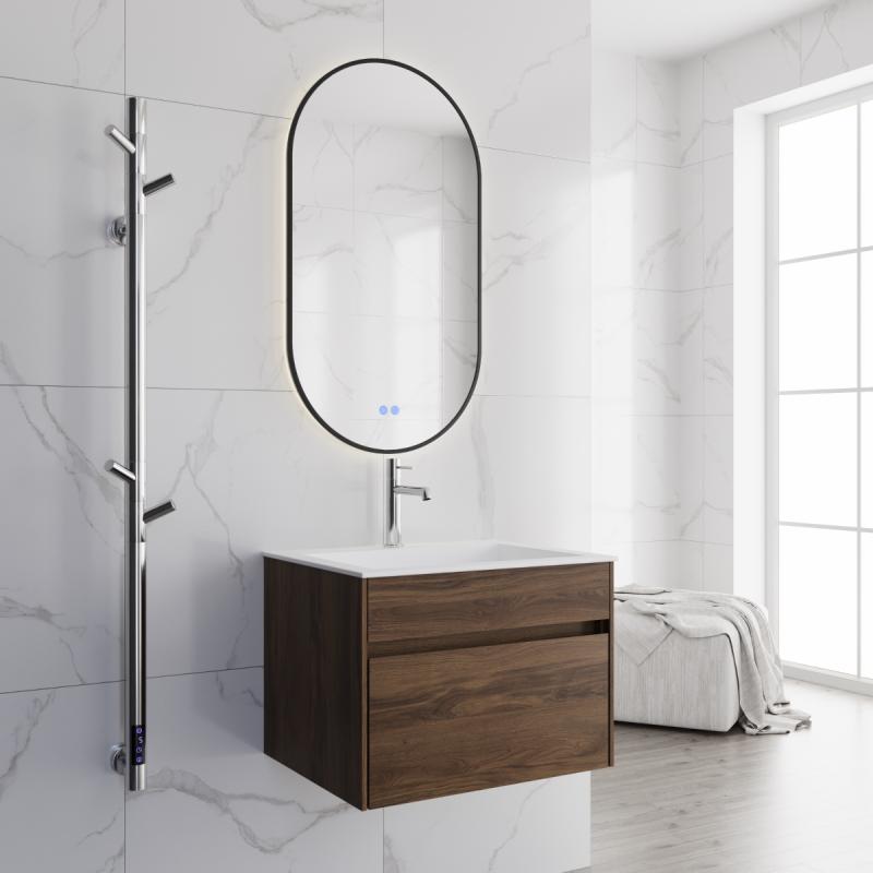 База под раковину Chiara 600 подвесная, 1 выкатной ящик soft-close, C.Oak Vincea