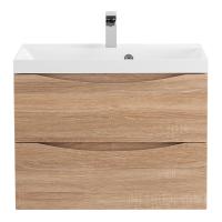 MARINO База под раковину подвесная с двумя выкатными ящиками, Rovere Bianco, 600x450x500, MARINO-600-2C-SO-WO-P Belbagno фото в интернет-магазине Русалия