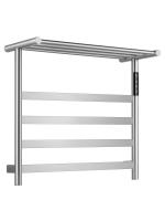 Полотенцесушитель электрический с полкой WONZON & WOGHAND ESSEN, Брашированный никель (WW-A402-BR) фото в интернет-магазине Русалия