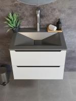 Раковина для ванной Uperwood Geo 70 см, графит RGeo70g фото в интернет-магазине Русалия