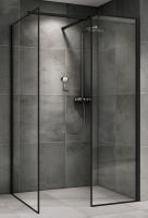 Душевой уголок ABBER Immer Offen AG67128B 80х120 прямоугольный, профиль черный, прозрачное стекло фото в интернет-магазине Русалия
