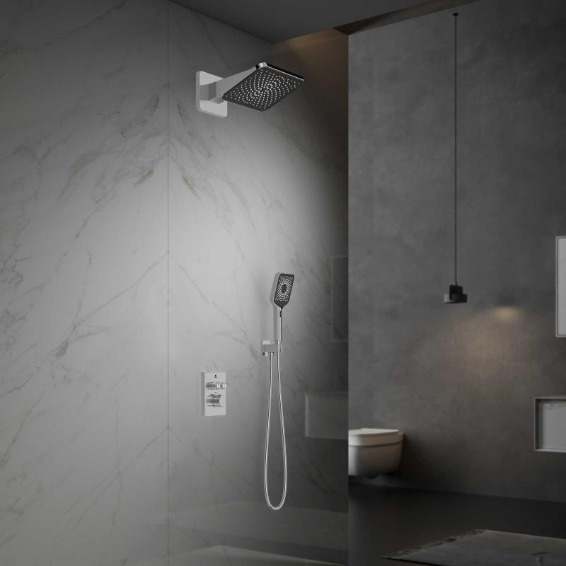 Душевой комплект Inspire VSFW-3I21MT4CH встраиваемый, термостатический, двухрежимный, хром Vincea