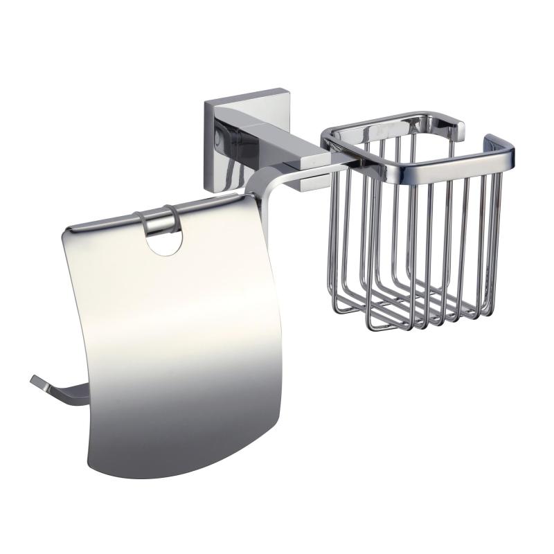 Держатель для туалетной бумаги и освежителя Savol S-L06551A, хром