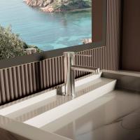 Смеситель для раковины Rim VBF-2RM1CH однорычажный, хром Vincea фото в интернет-магазине Русалия