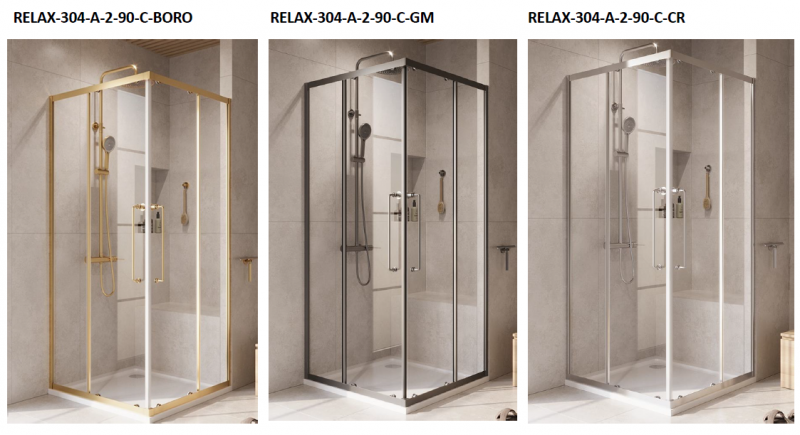 CEZARES душевые ограждения серии RELAX 304 