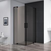 Душевой уголок CEZARES SLIDER-AH-2-70/80-80/90-BR-NERO фото в интернет-магазине Русалия