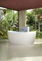 Ванна Solid Surface Vincea VBT-6S03MW, 1700*800*630, белый мат., слив-перелив в комплекте фото в интернет-магазине Русалия