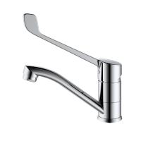 Смеситель для раковины с хирургической ручкой  Splenka S08.45, хром фото в интернет-магазине Русалия