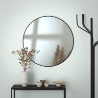 Зеркало настенное с окантовкой Colora EVOFORM Ø90 см, Черный цвет, BY 0455 фото в интернет-магазине Русалия