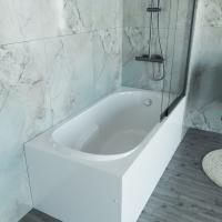 Ванна акриловая Vincea VBT-2A150-LG с ножками 1500*750*470, пристенная, цвет белый фото в интернет-магазине Русалия