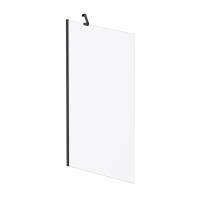 W90BS-080-140BM Gem шторка на борт ванны 80х140, фиксированная, черный, стекло матовое Am.Pm фото в интернет-магазине Русалия