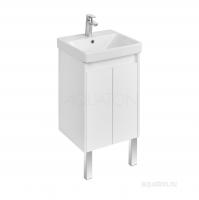 Тумба под раковину AQUATON Сканди Doors 45 белый глянец, белый матовый, 1A278701SD010 фото в интернет-магазине Русалия