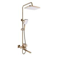Душевая система Shevanik S6136G, золотой сатин фото в интернет-магазине Русалия