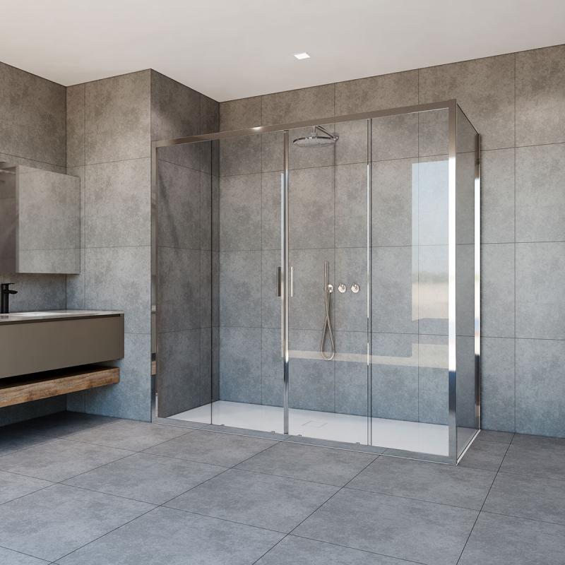 Душевой уголок Garda VSR-1G29019CL, 1900*900, хром, стекло прозрачное Vincea