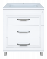 Тумба Терра 70 (белая) с раковиной Cersanit Como 70 Misty фото в интернет-магазине Русалия