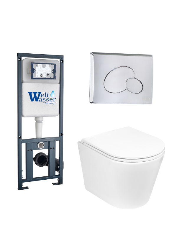 Комплект MARBERG 410 + SALZBACH 043 GL-WT + MAR 410 RD-CR WeltWasser