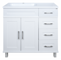 Тумба Купер 90 левая с раковиной Эстет Барселона 90 левая Misty фото в интернет-магазине Русалия