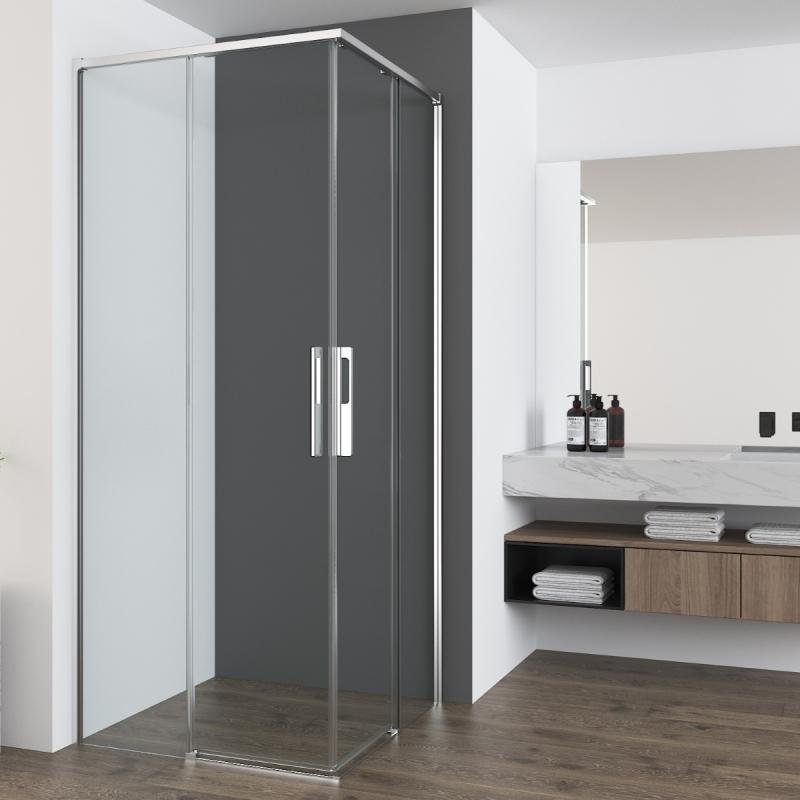 Душевой уголок Ultima VSS-7UL9010CL, 900*1000, хром, стекло прозрачное Vincea