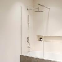 Шторка на ванну RGW SC-052 600, стекло прозрачное, профиль хром фото в интернет-магазине Русалия