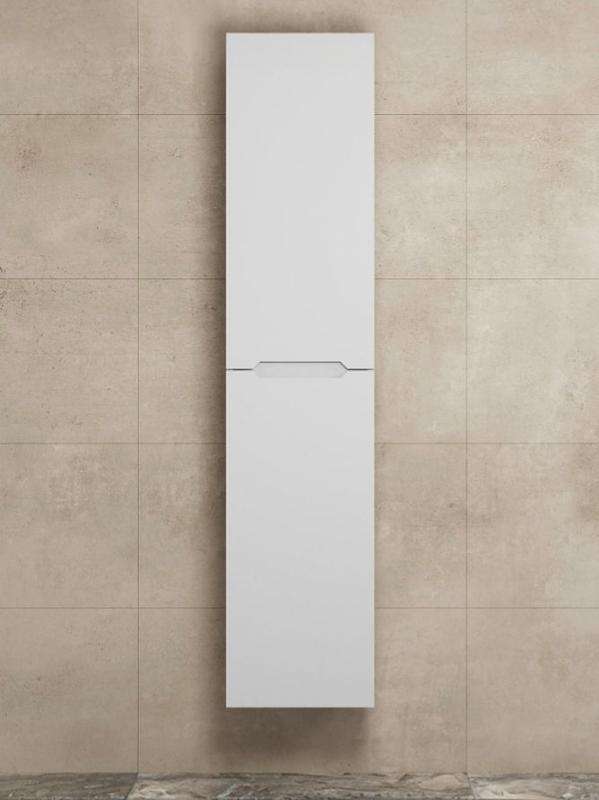 Шкаф-пенал для ванной Uperwood Tanos подвесной, 33х27х150 см, универсальный, белый матовый 29102021491