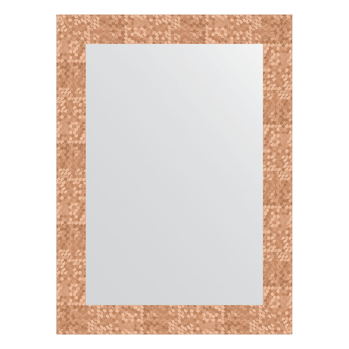 Зеркало настенное EVOFORM в багетной раме соты медный, 56х76 см, BY 3050