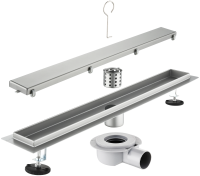 Трап для душа под плитку 80 см Savol S-DL01L-80, сатин фото в интернет-магазине Русалия