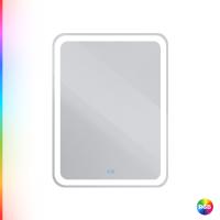 MULTICOLORE Зеркало со встроенной разноцветной подсветкой RGB и сенсорным выключателем CZR-SPC-MC-600-800-RGB-TCH, 12V, 220-240V, 600x800x30 CEZARES фото в интернет-магазине Русалия