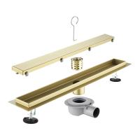 Трап для душа под плитку 60см Savol S-DL01C-60, матовое золото фото в интернет-магазине Русалия