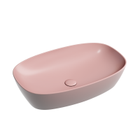 Умывальник чаша накладная овальная (цвет Розовый Матовый) Element 600*380*138мм CN6049MP Ceramica Nova фото в интернет-магазине Русалия