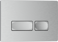 ESTI-R Клавиша смыва 246 х 165 мм, серый/хром матовый, пластик IBERICA BLANCA фото в интернет-магазине Русалия