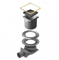 Точечный трап Pestan Confluo Standard 15х15 Ceramic Gold (13000122) фото в интернет-магазине Русалия