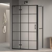 Душевой уголок RGW PA-77-1B L (PA-07B L + Z-060-2B + держатель O-204B) 1200x1000, профиль черный, стекло прозрачное фото в интернет-магазине Русалия