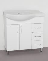 Тумба № 25 - 82 ПРАВАЯ c раковиной Коралл 83 Эко Стандарт Style Line фото в интернет-магазине Русалия