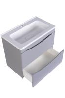 Тумба с раковиной Бергамо Мини 60 подвесная, Люкс антискрейч серый Style Line фото в интернет-магазине Русалия