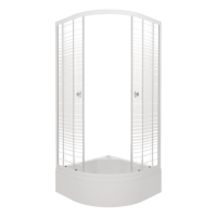 Душевой уголок Полосы 100*100 В (3 места+сифон D50) Тритон Щ0000061787 фото в интернет-магазине Русалия