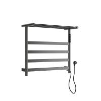 Полотенцесушитель электрический с полкой WONZON & WOGHAND ESSEN, Темный графит (WW-A402-GM) фото в интернет-магазине Русалия