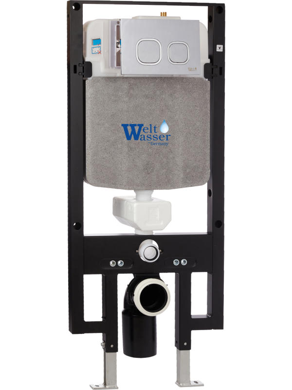 AMBERG 497 CR Инсталляция для унитаза. Хром кнопка WeltWasser