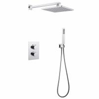 Душевая система ABBER Weiss Insel AF8051 скрытого монтажа без излива, термостат, хром фото в интернет-магазине Русалия