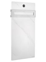 Полотенцесушитель электрический с каменной плитой Белый мрамор WONZON & WOGHAND STUTTGART, Брашированный никель (WW-A501-BR) фото в интернет-магазине Русалия