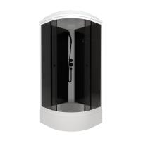Душевая кабина Грэй-Блэк 90*90 А (7 мест+сифон D50, декор.крышка) Щ0000067302 Тритон фото в интернет-магазине Русалия