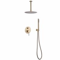 Душевая система ABBER Emotion AF8821G скрытого монтажа без излива, золото матовое фото в интернет-магазине Русалия