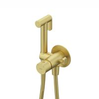 Встраиваемый смеситель с гигиеническим душем, матовое золото, IDDIS, 005MGR0i08 фото в интернет-магазине Русалия