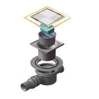 Точечный трап Pestan Confluo Standard 10х10 White Glass Gold (13000176) фото в интернет-магазине Русалия