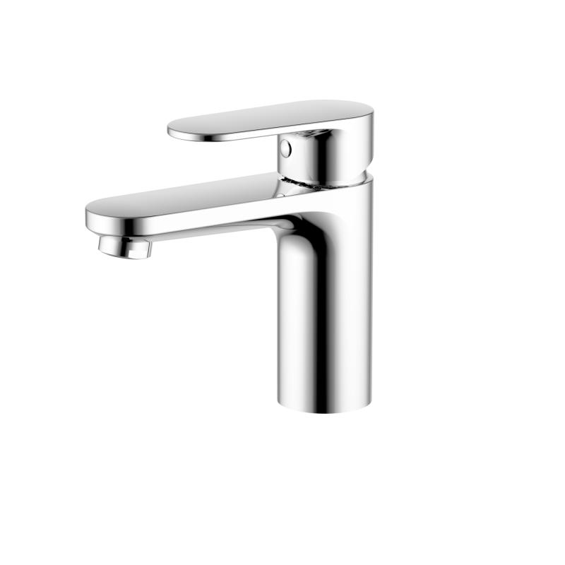 AQ1810CR НИКА смеситель для раковины 90 без донного клапана Aquatek