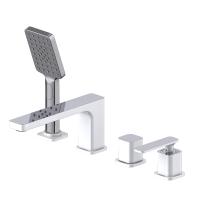 Смеситель для ванны и душа, врезной Timo Torne хром-белый (4330/00-16Y) фото в интернет-магазине Русалия