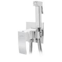 Гигиенический душ со смесителем встраиваемый Hansberge H3077W, хром/белый фото в интернет-магазине Русалия